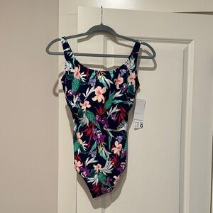 Rosa Faia One Piece - Navy Floral Pattern